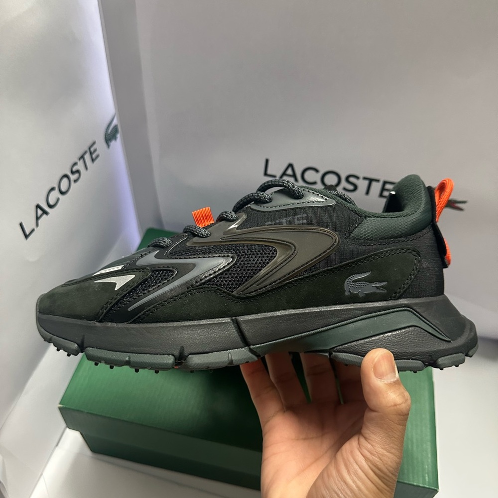 Lacoste L003 Neo Tech Chunky Runner Shoes Women's Size 7 Black Grey - Picture 2 of 8